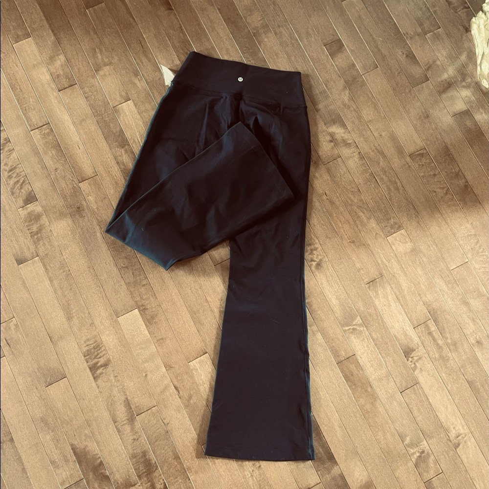 Lululemon flare leggings-black size 10. Only worn once!
